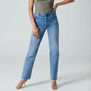 Denim Forum The Patti Mid Rise Straight 31L Mid-rise relaxed jeans